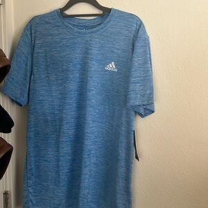 NWT Adidas blue men’s golf shirt